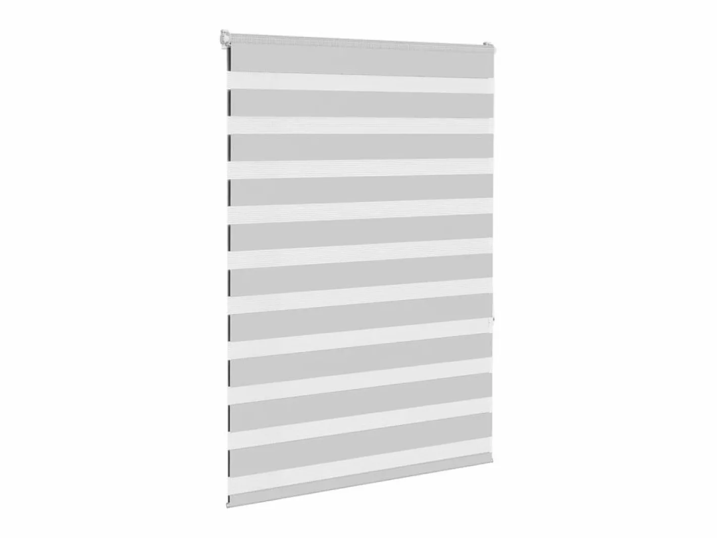 Clicnbuy Estor cebra claro 110x150cm tejido ancho 105,9cm poliéster Gris Hot