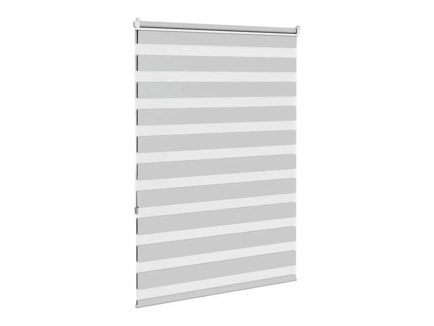 Clicnbuy Estor cebra claro 110x150cm tejido ancho 105,9cm poliéster Gris Hot