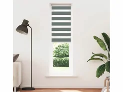 Clicnbuy Estor cebra oscuro 55x200cm tejido ancho 50,9 cm poliéster Gris Outlet
