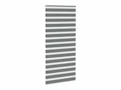 Clicnbuy Estor cebra oscuro 100x200cm tejido ancho 95,9cm poliéster Gris Outlet