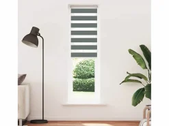 Clicnbuy Persianas De Interior|Estor cebra oscuro 60x230cm tejido ancho 55,9 cm poliéster