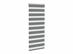 Clicnbuy Estor cebra oscuro 55x150cm tejido ancho 50,9 cm poliéster Gris Discount