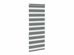 Clicnbuy Estor cebra oscuro 55x150cm tejido ancho 50,9 cm poliéster Gris Discount
