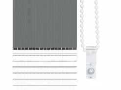 Clicnbuy Estor cebra oscuro 55x150cm tejido ancho 50,9 cm poliéster Gris Discount