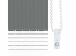Clicnbuy Estor cebra oscuro 90x100cm tejido ancho 85,9 cm poliéster Gris Online