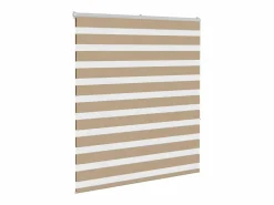 Estor cebra marrón arena tejido ancho 120,9 cm poliéster^Clicnbuy Sale