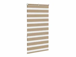Clicnbuy Persianas De Interior|Estor cebra marrón arena tejido ancho 75,9 cm poliéster