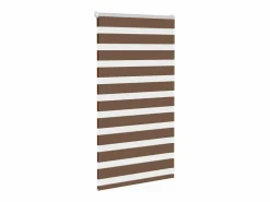 Clicnbuy Estor cebra marrón 90x100 cm tejido ancho 85,9 cm poliéster Marru00f3n New
