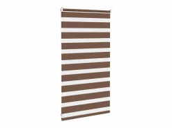 Clicnbuy Estor cebra marrón 90x100 cm tejido ancho 85,9 cm poliéster Marru00f3n New