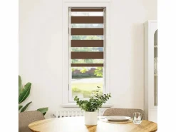 Estor cebra marrón 40x150 cm tejido ancho 35,9 cm poliéster^Clicnbuy Best