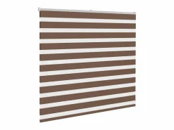 Clicnbuy Persianas De Interior|Estor cebra marrón 165x100 cm tejido ancho 160,9 cm poliéster