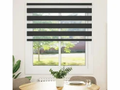 Clicnbuy Persianas De Interior|Estor cebra 130x150 cm tejido ancho 125,9 cm poliéster