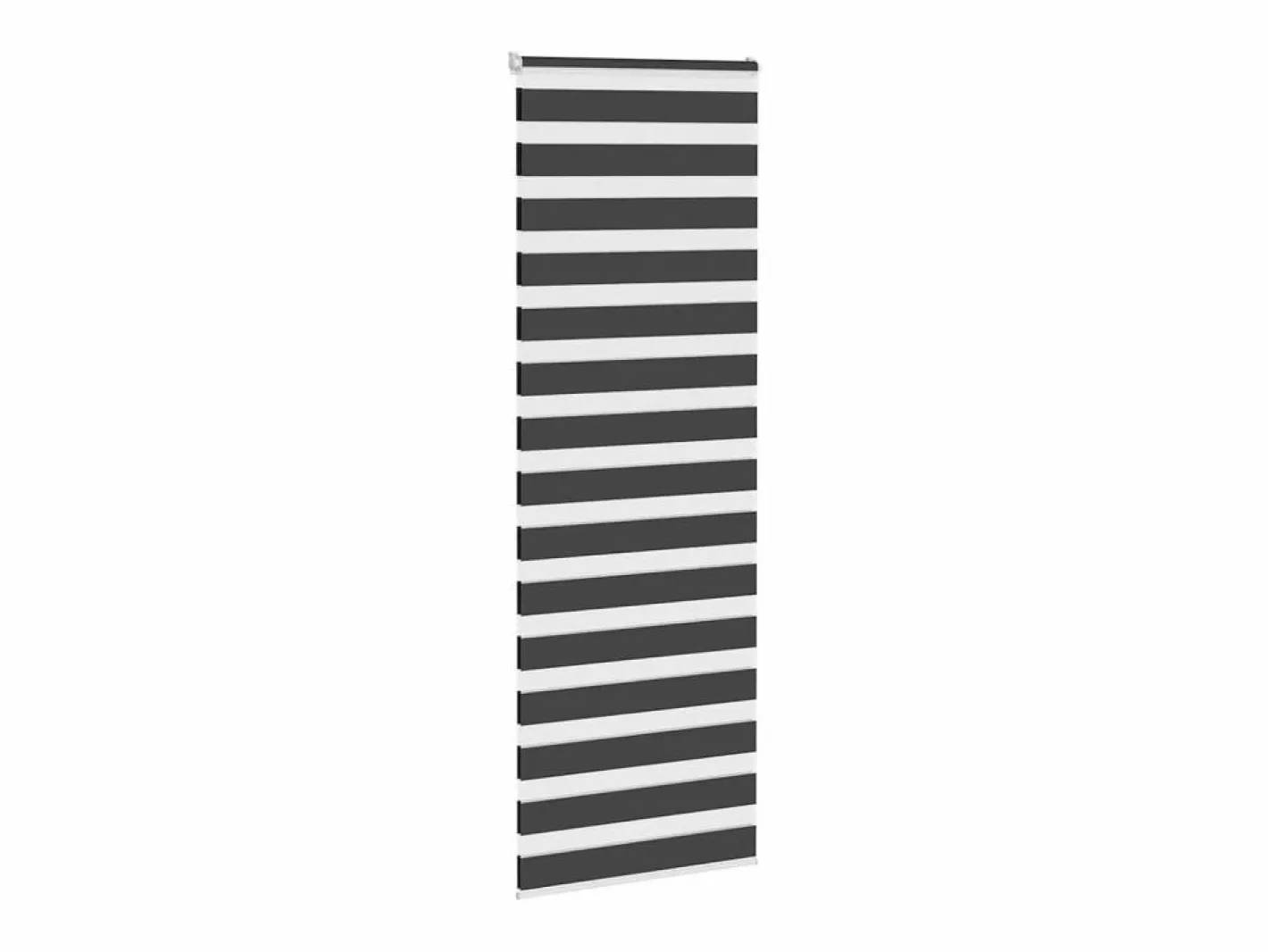 Clicnbuy Estor cebra 85x200 cm tejido ancho 80,9 cm poliéster Negro Online