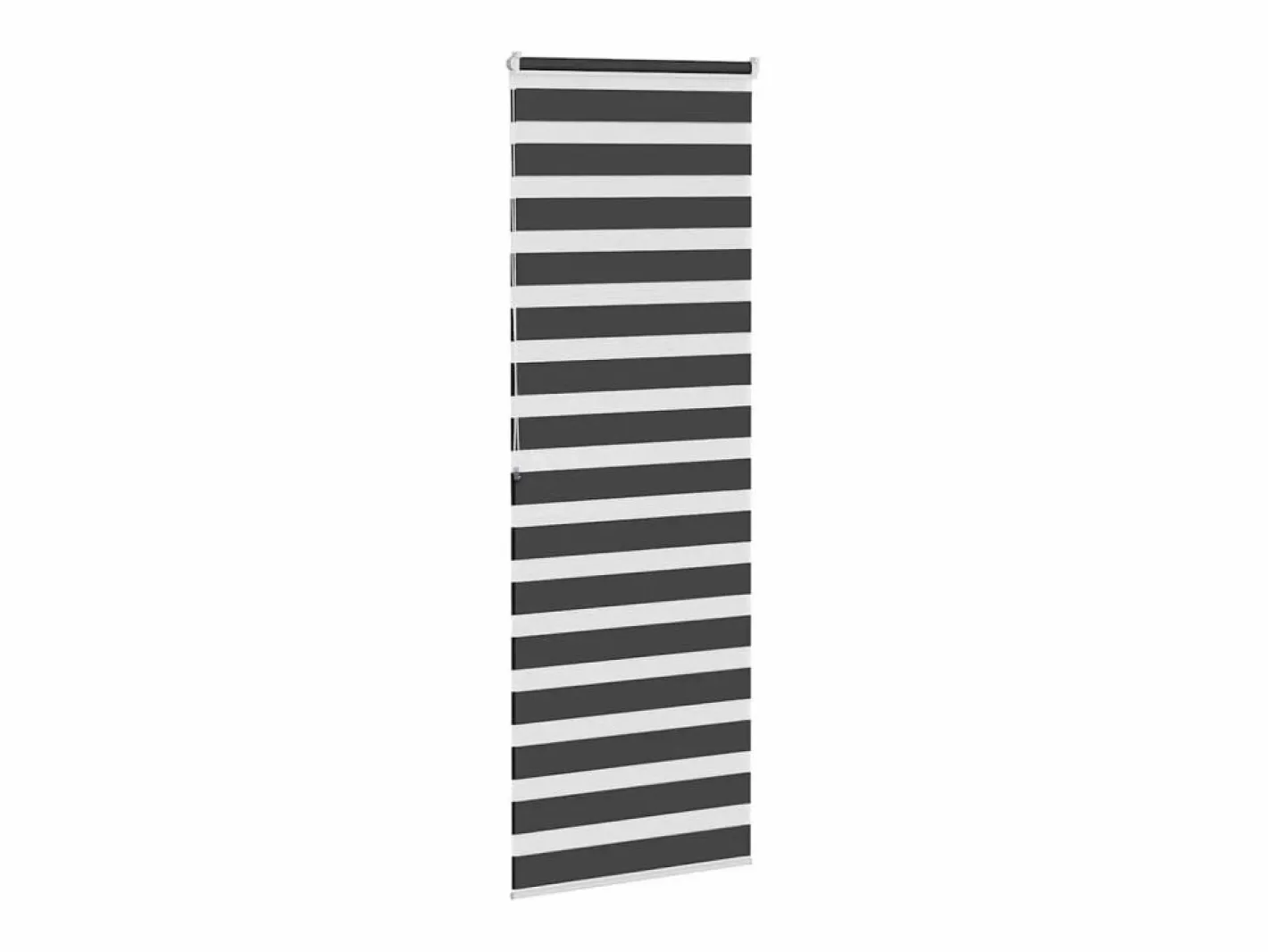 Clicnbuy Estor cebra 85x200 cm tejido ancho 80,9 cm poliéster Negro Online