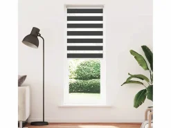 Clicnbuy Persianas De Interior|Estor cebra 80x230 cm tejido ancho 75,9 cm poliéster