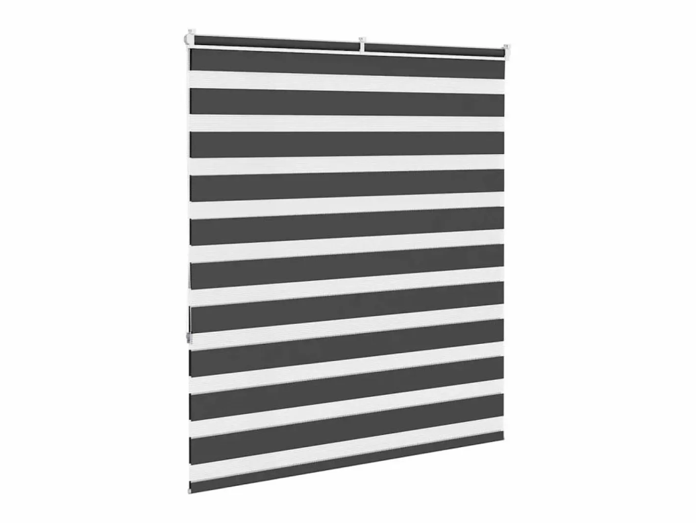 Clicnbuy Persianas De Interior|Estor cebra 125x150 cm tejido ancho 120,9 cm poliéster