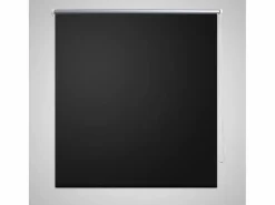 Helloshop26 Estor enrollable opaco de 160 x 230 cm cortina para ventana persiana de privacidad 4102075 Negro Best