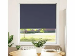 Clicnbuy Estor Enrollable Opaco marino 110x130 cm Tela Ancho 105,7 cm Azul Online