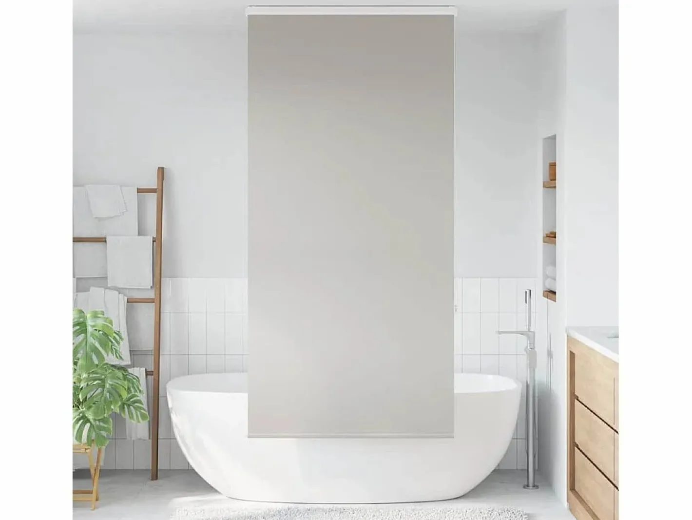 Estor enrollable para ducha casete tela 110x240 cm ancho 106 cm^Clicnbuy Discount