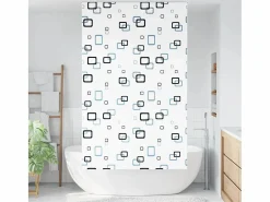 Clicnbuy Estor enrollable para ducha 140x240 cm tela ancho 136 cm Blanco Discount
