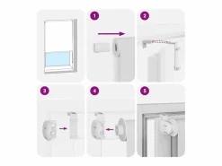 Clicnbuy Persianas De Interior|Estor enrollable para ducha tela 130x240 cm ancho 126 cm