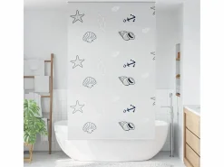 Clicnbuy Persianas De Interior|Estor enrollable para ducha tela 130x240 cm ancho 126 cm