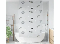 Clicnbuy Persianas De Interior|Estor enrollable para ducha con casete 130x240 cm tela ancho