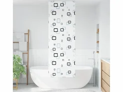 Clicnbuy Estor enrollable para ducha tela 80x240 cm ancho 76 cm Blanco Hot