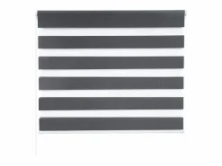Helloshop26 Estor enrollable Zebra día y noche doble capa 45x150cm oscuro 19_0000856 Gris Best