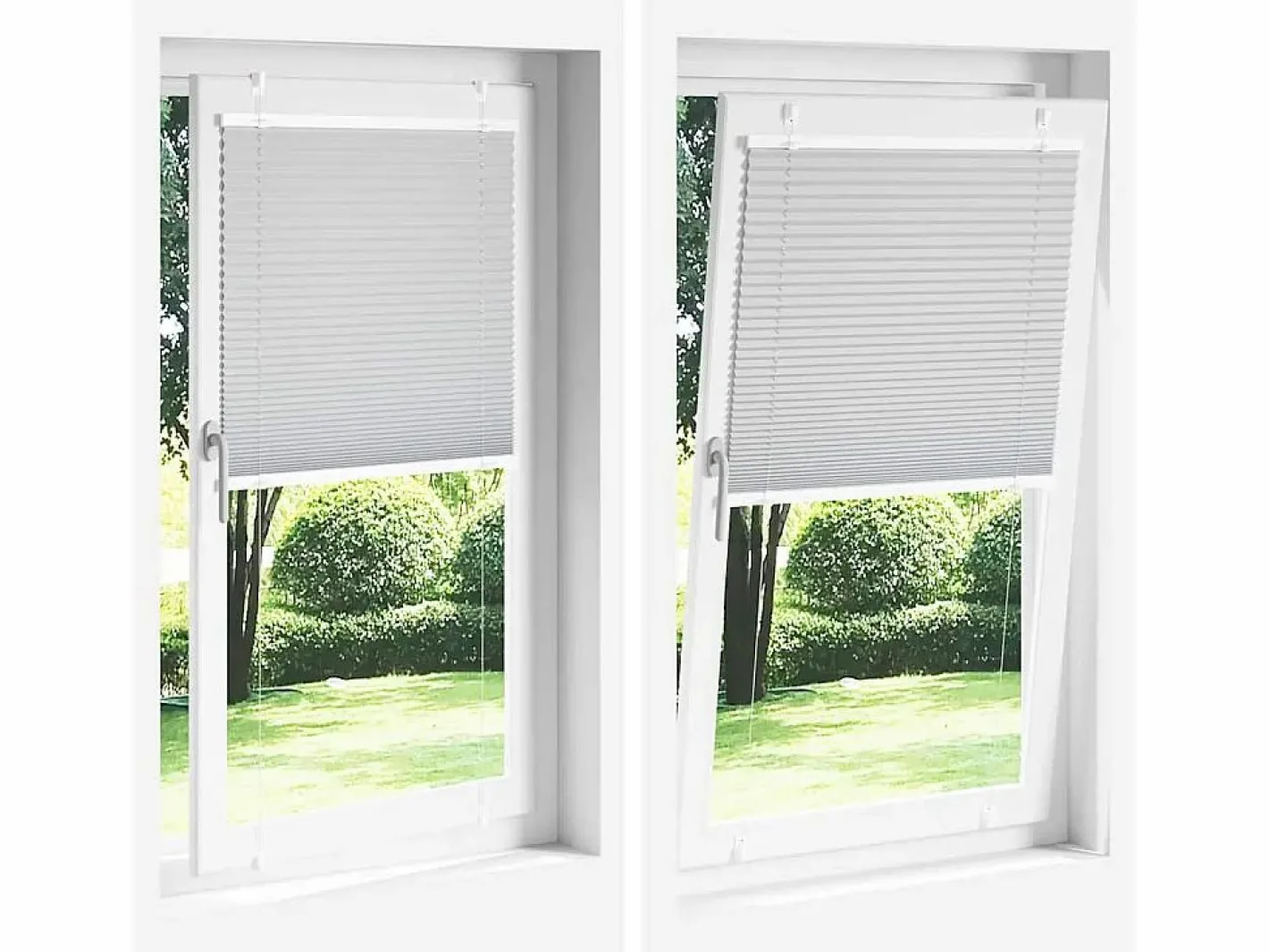 Estor Plisado claro 50x200 cm Tela Ancho 49,4 cm Poliéster^Clicnbuy Outlet