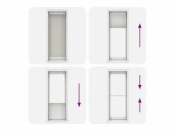 Estor Plisado claro 75x200 cm Tela Ancho 74,4 cm Poliéster^Clicnbuy Online