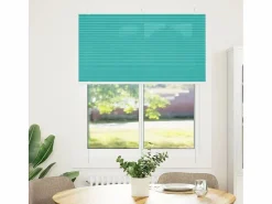 Clicnbuy Persianas De Interior|Estor Plisado petróleo 110x100 cm Tela Ancho 109,4 cm