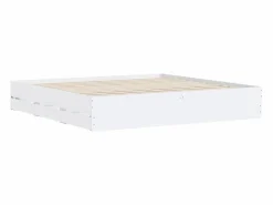 Estructura cama con cajones madera ingeniería blanca 200x200 cm^vidaxl Best