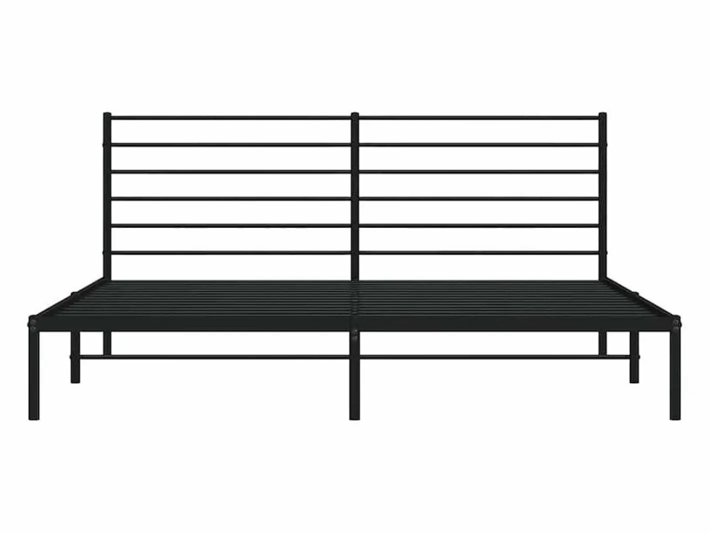 vidaxl Somier - 180X200Cm|Estructura cama sin colchón con cabecero metal 180x200 cm