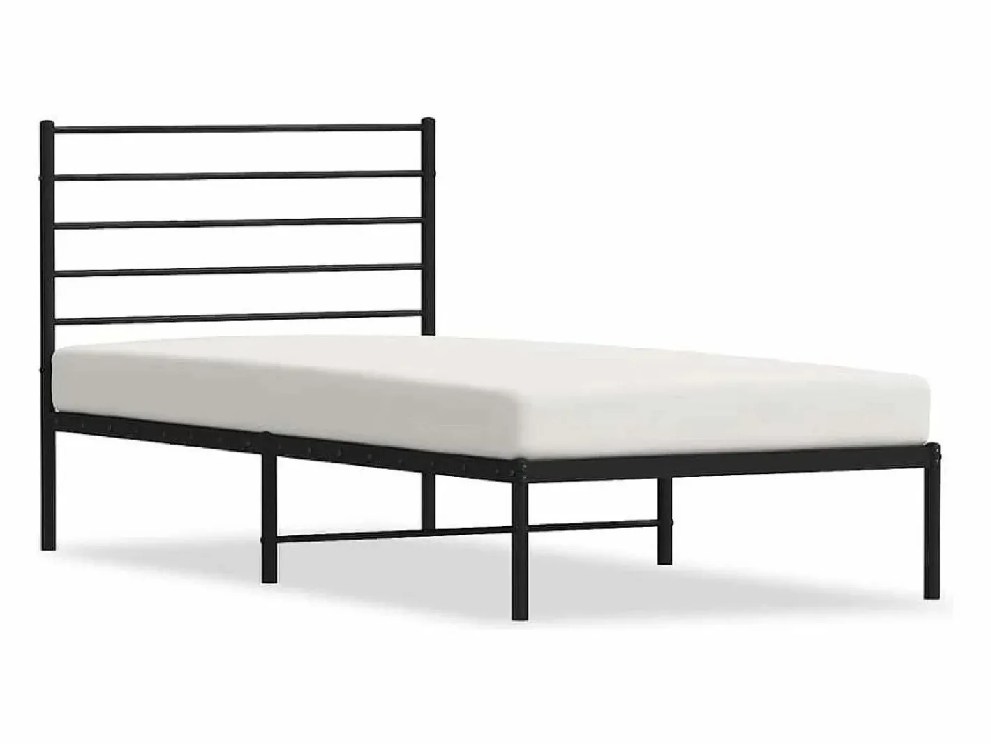 Estructura cama sin colchón con cabecero metal 90x190 cm^vidaxl Clearance