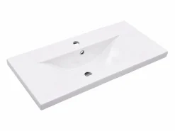 vidaxl Estructura de baño con lavabo incorporado hierro Negro Discount