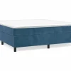 Clicnbuy Estructura de cama box spring terciopelo azul oscuro 200x200 cm Outlet
