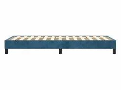 Estructura de cama box spring terciopelo azul oscuro 90x190 cm^Clicnbuy