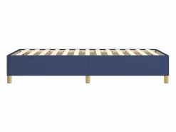 Clicnbuy Estructura de cama box spring tela azul 90x190 cm New