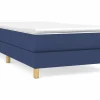 Clicnbuy Estructura de cama box spring tela azul 90x200 cm Best