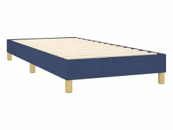 Clicnbuy Estructura de cama box spring tela azul 90x200 cm Best