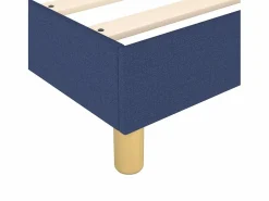 Clicnbuy Estructura de cama box spring tela azul 90x200 cm Best