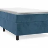 Clicnbuy Estructura de cama box spring terciopelo azul oscuro 80x200 cm Best
