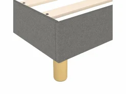 Clicnbuy Estructura de cama box spring tela gris oscuro 140x190 cm Best