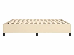 Estructura de cama box spring tela color crema 180x200 cm^Clicnbuy Clearance