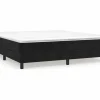 Clicnbuy Estructura de cama box spring terciopelo negro 180x200 cm Sale