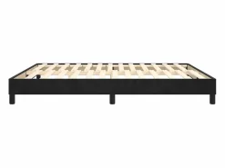 Clicnbuy Estructura de cama box spring terciopelo negro 180x200 cm Sale