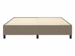 Estructura de cama box spring tela gris taupe 180x200 cm^Clicnbuy New