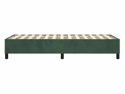 Clicnbuy Somier - 90X190Cm|Estructura de cama box spring terciopelo verde oscuro 90x190 cm
