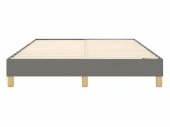 Estructura de cama box spring tela gris oscuro 140x190 cm^Clicnbuy Hot